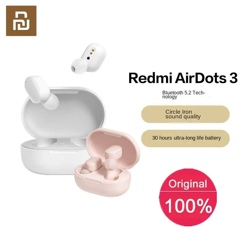 

TWS-наушники Youpin Redmi Airdots3, Bluetooth, стереонаушники-вкладыши с сабвуфером, настоящие беспроводные наушники, спортивные наушники