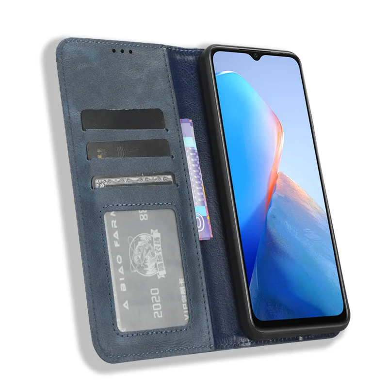 Новый стиль для Infinix Smart 7 HD Роскошная магнитная пряжка с ретро-рисунком кожа X6516