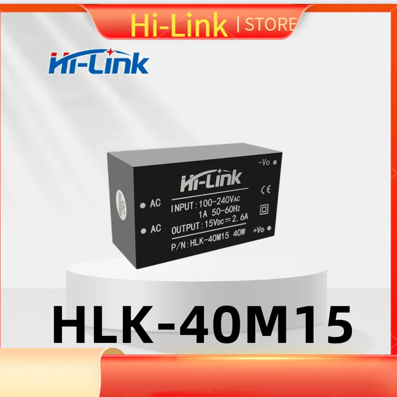 

5pcs/lot HLK-40M15 AC DC power supply module 40W 15V 2600mA power Hi-Link power converter CE/ROHS certification