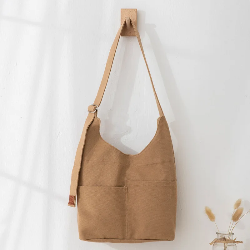 Ladies Messenger Bag Large Capacity Shopping Simple Bag Tote Bag Girls Solid Color Shoulder Bag for Women Handbag Crossbody Bag