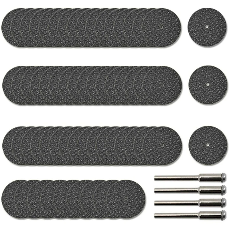 

60Pcs Rotary Tool Cut Off Wheel 1-1/4 Inch Reinforced Fiberglass Cut Off Wheels And 4Pcs Mandrels