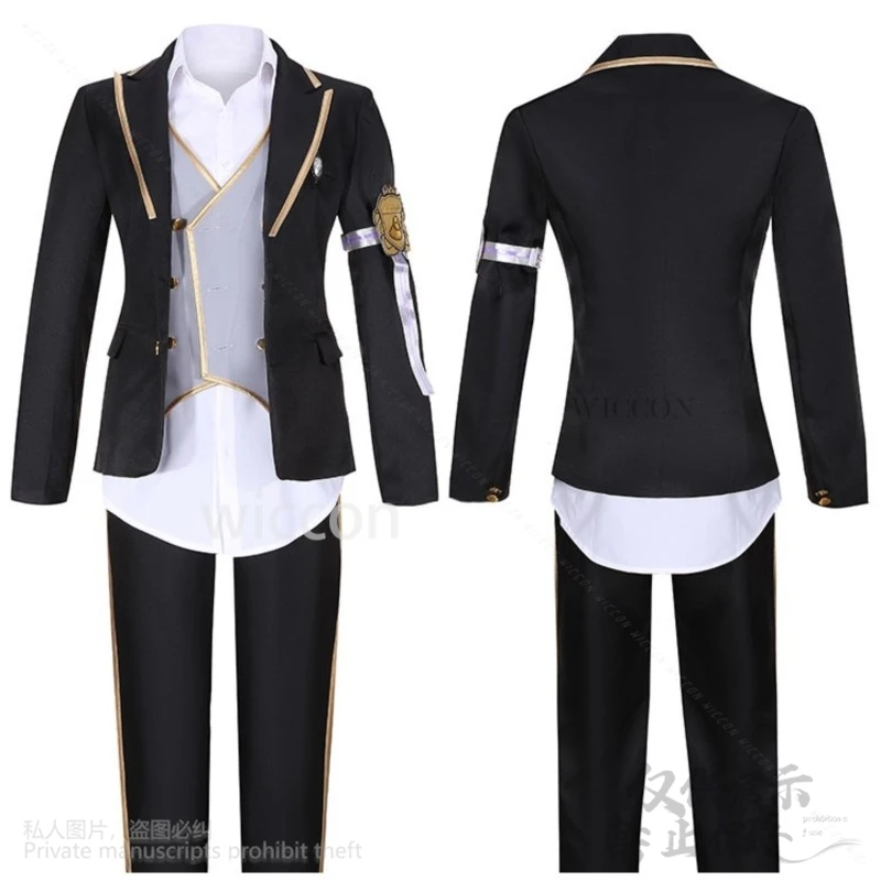 Костюм для косплея Octavinelle Floyd Leech парик игра Twisted-Wonderland Русалочка ночной ворон