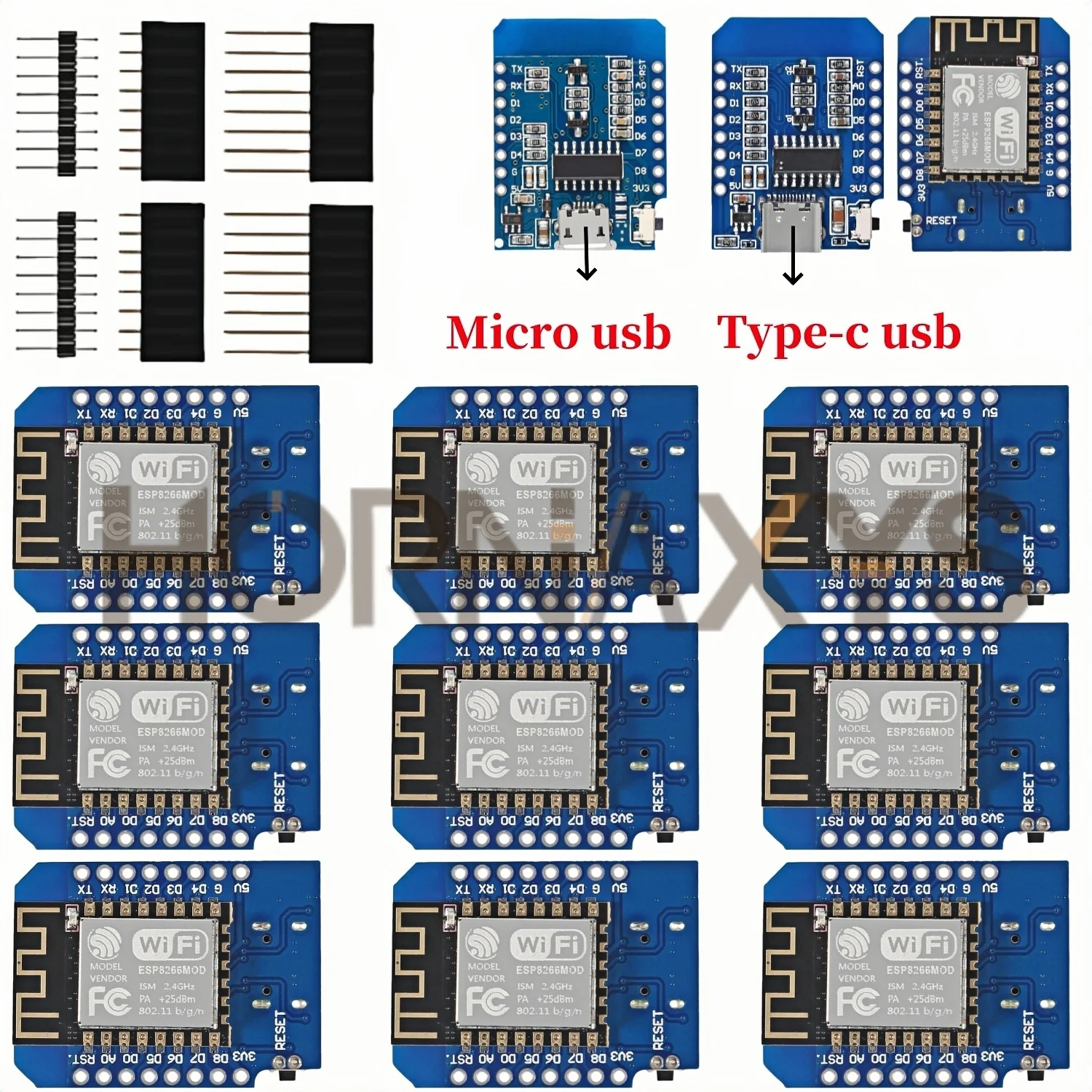 Модуль WiFi D1 Mini TYPE-C/Micro USB ESP8266 ESP-12F CH340G V2 модуль мини плата разработки 3 В с