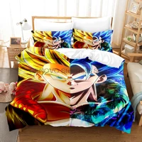 son goku bedding set single twin full queen king size anime goku bed set aldult kid bedroom duvetcover sets 3d anime 031