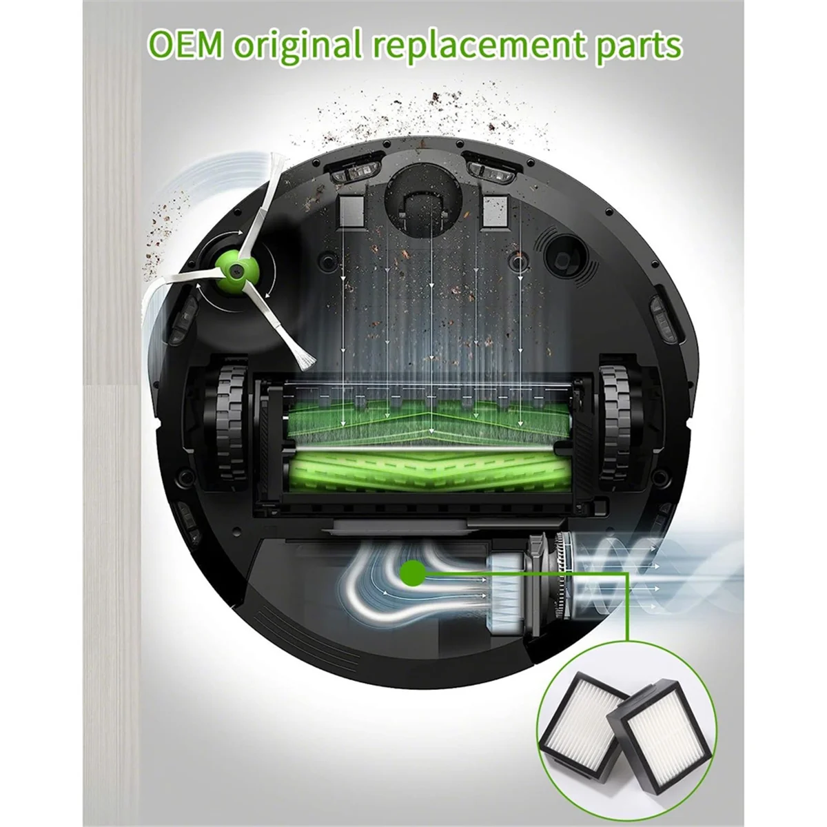 Сменные HEPA-фильтры для IRobot Roomba E5 E5154 E6 I7 + I7156 I1 I3 I4 I8 фильтры пылесоса