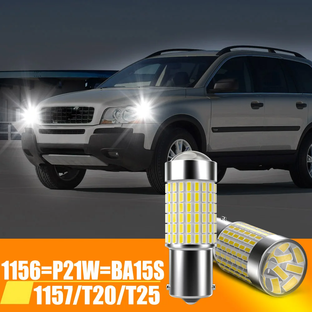 

2PCS P21W P21/5W 1156 Ba15s 1157 Bay15d T20 T25 W21/5W For Car LED Bulbs Turn Signal Light 12V White Brake Reverse Parking Lamps