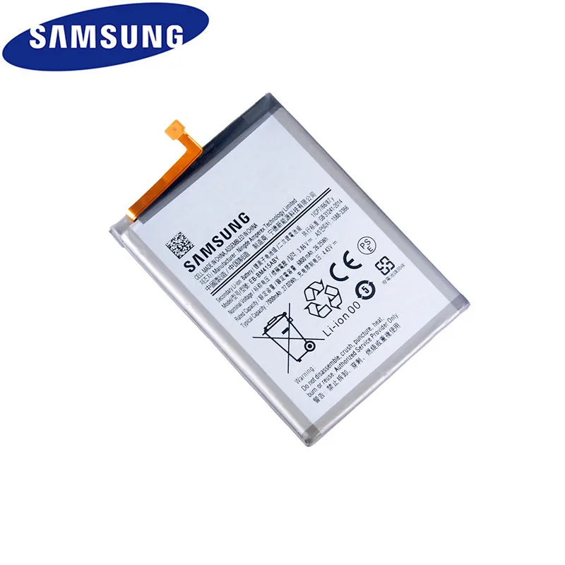 samsung orginal eb bm415aby 7000mah replacement battery for samsung galaxy m51 m515f m62 f62 mobile phone batteries free global shipping