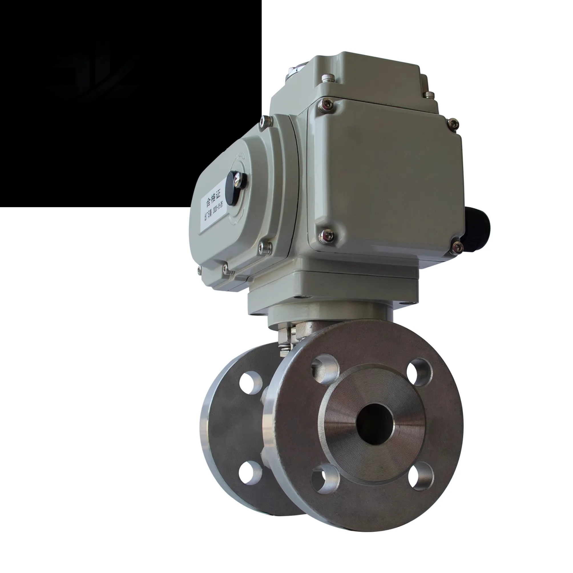 DN15~DN600 (12~22) Корпус WCB из нержавеющей стали с высокой платформой 304, седло из ПТФЭ, моторизованный фланцевый шаровой кран (art.: 3920d2e4a013e) - 3920d2e4a013e