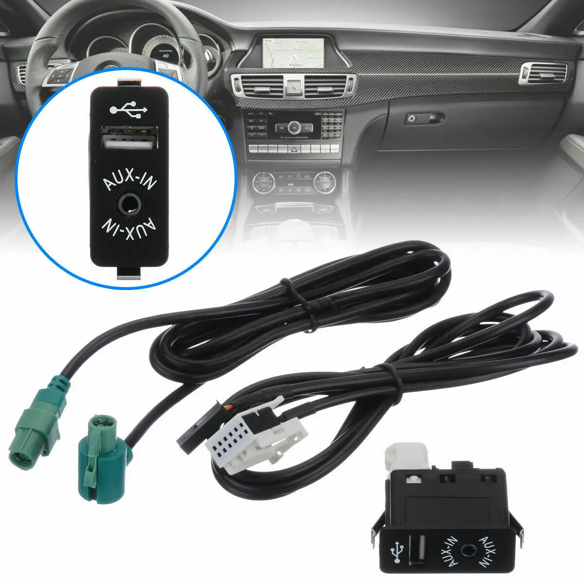

Adapter Switch E90 LCI E91 For BMW Socket 3 5 6 Series Spare Parts 3.5mm