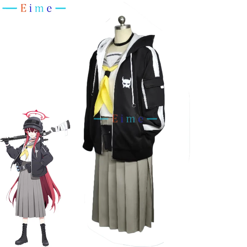 Heju Fenglanwu Косплей Костюм Игра Синий Архив Платье Топ Юбки Пальто Хэллоуин Униформа