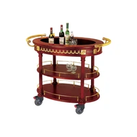 high quality hotel bar restaurant wood tea wine liquor serving carts trolley