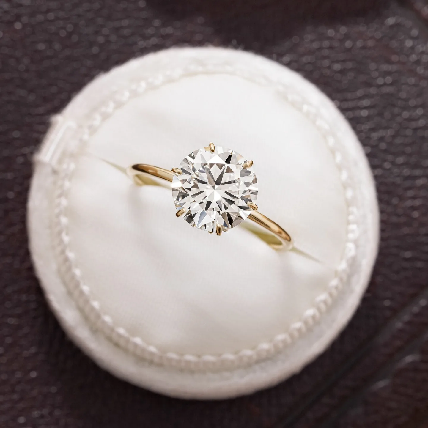 VOVGEMINI Moissanite Star Ring 1 Carat Round Cut 18k 14k Gold VVS1 D Color Lab Growth Diamond Delicate Allow Wedding Band