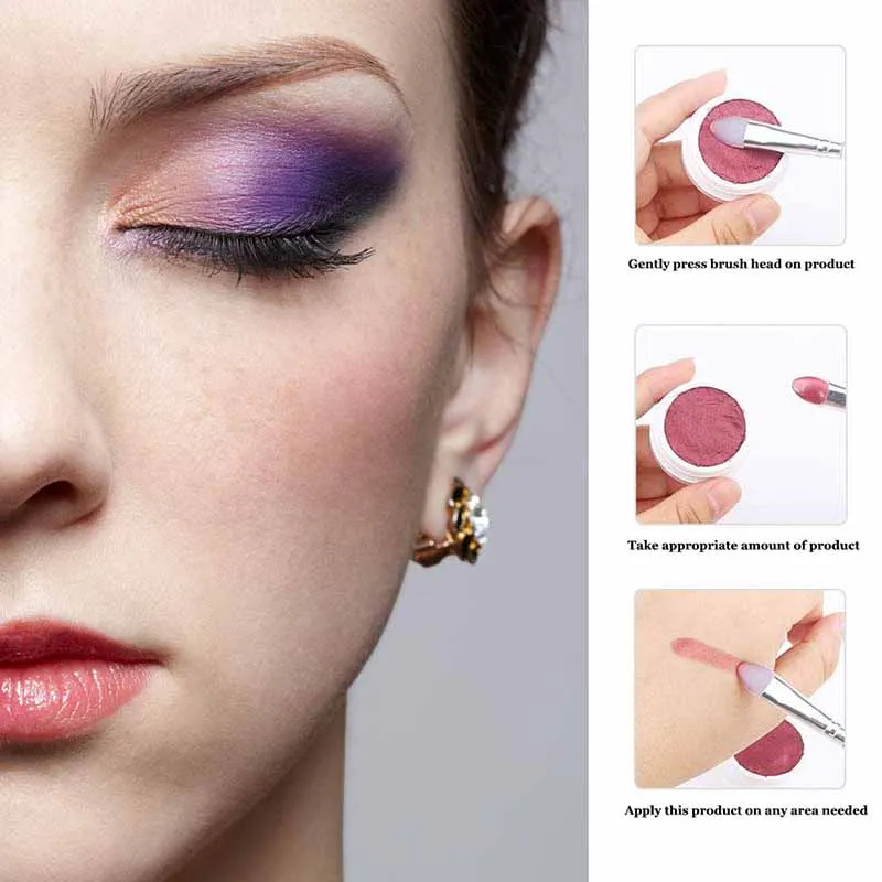 Кисти для макияжа силиконовая головка тени искусственная кисть подводка глаз