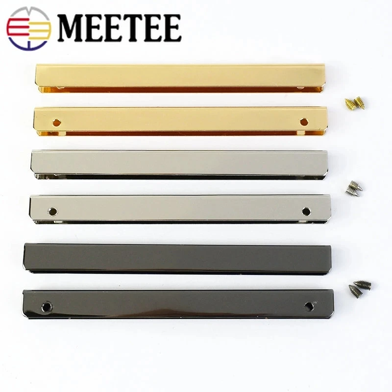 

5/10Pcs Meetee 5/10cm Bag Corner Protector Edge Clip Metal Buckle Purse Edges Cover Decoration DIY Hardware Crafts Accessories
