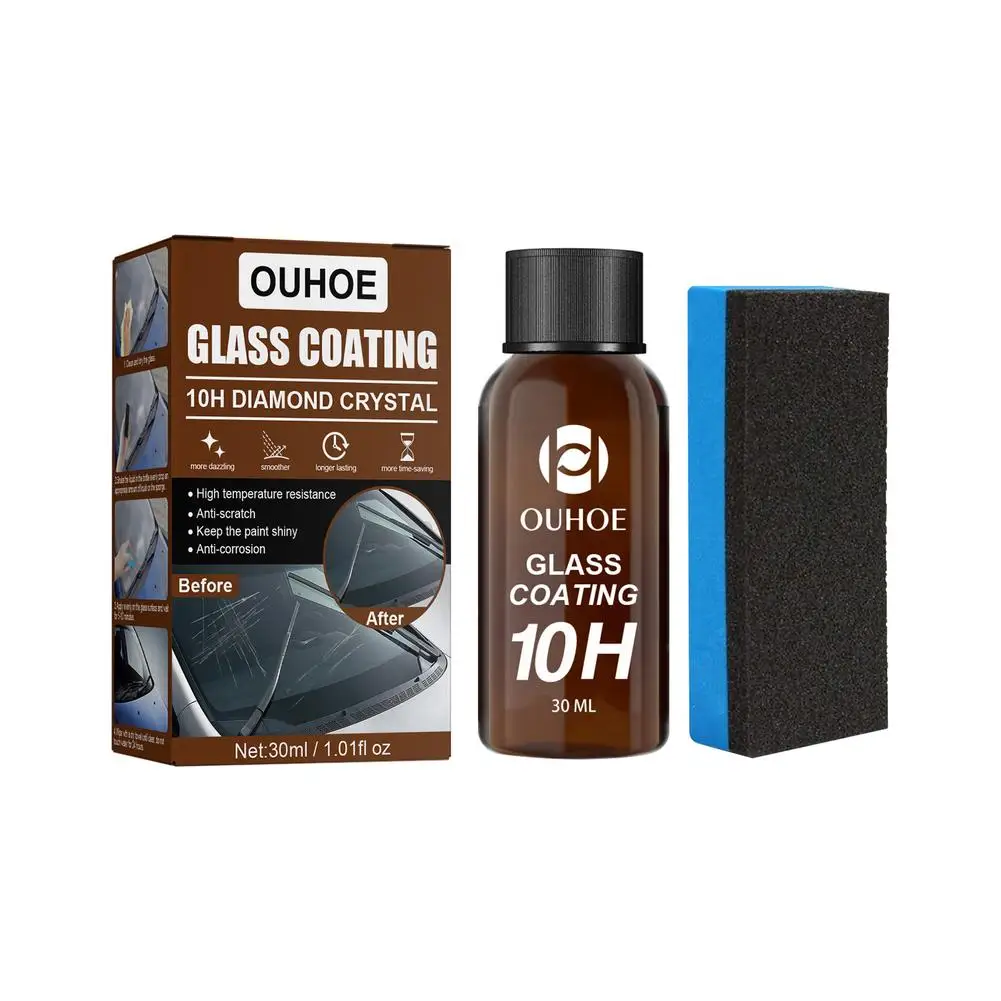 

30ml Car Glass Coating Anti-scratch Waterproof Dustproof Hydrophobic Paint Polishing Coating Liquid Auto Window Care Supplies