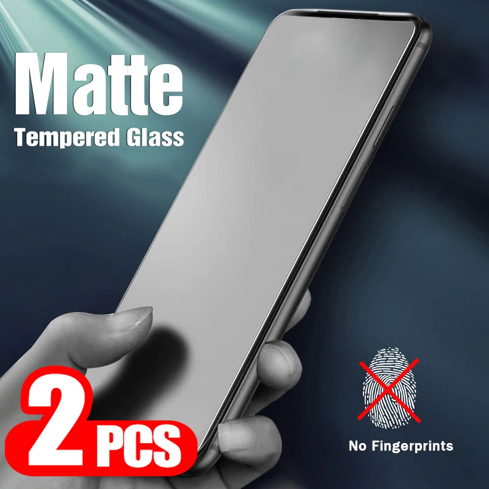 

2Pcs Matte Tempered Glass for OPPO A15 A16 A91 A93 A94 A95 A96 A37 A39 A53S A54 5G A74 A93 A73 A52 A72 A92 A56 Screen Protectors