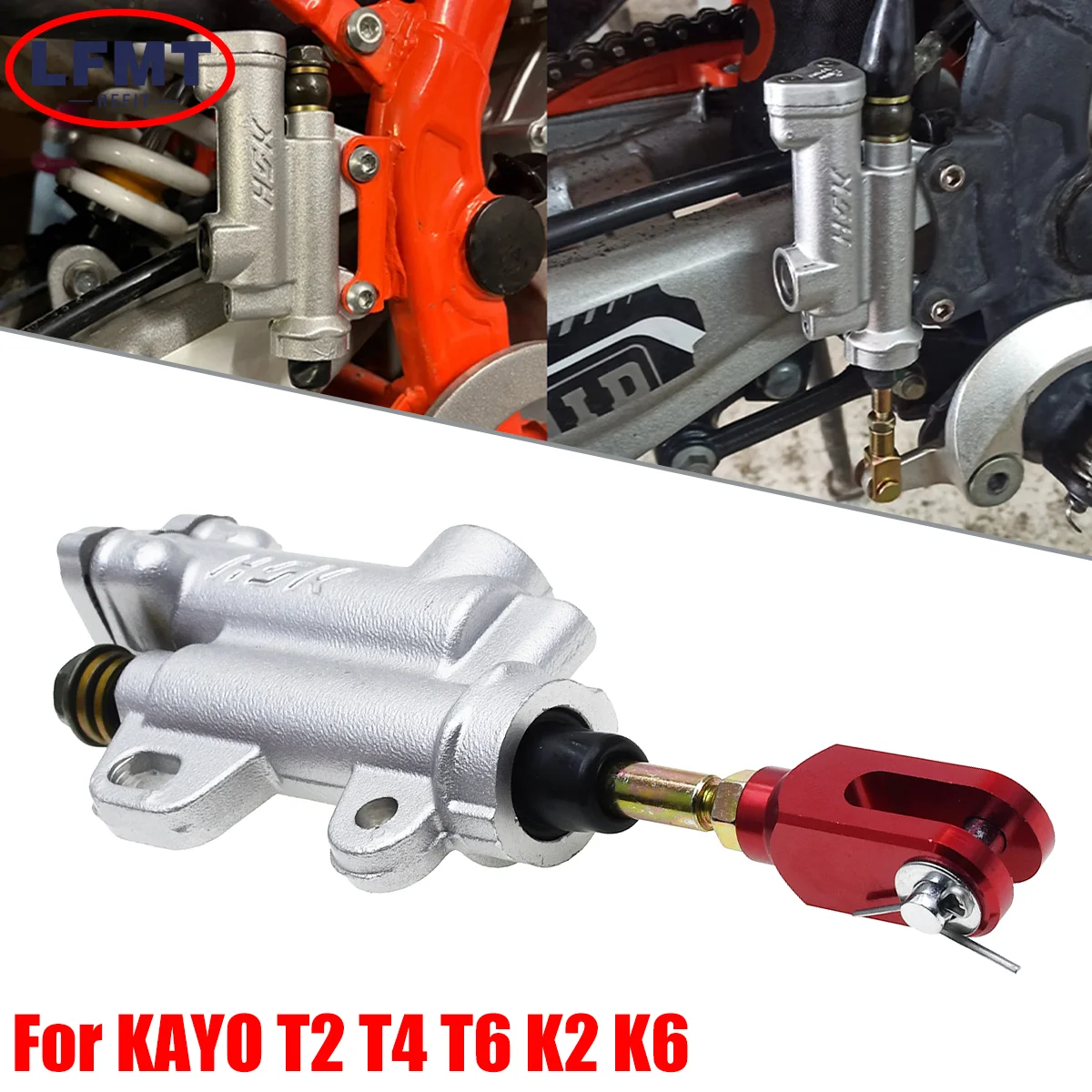 Универсальный задний тормозной цилиндр для мотоциклов Kayo K2 K6 T2 T4 T6 Bosuer B M4 M2 K5 Nc250