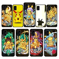pokemon pikachu cover case for samsung galaxy a53 a73 a12 a52 a51 a32 a21s a50 a71 a72 a31 4g 5g protection original print full