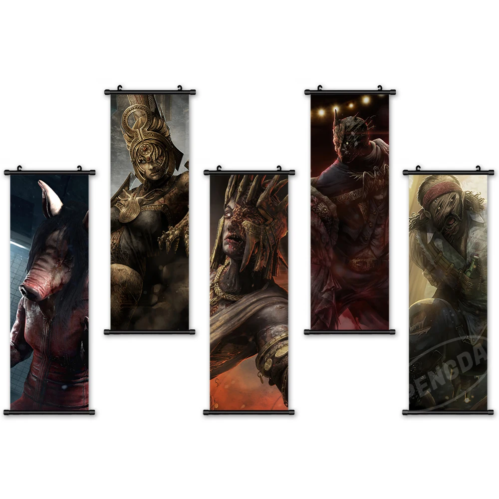 

Wall Artwork Canvas Characters Pictures Modern Painting Print Dead by Daylight Poster Plastic Hanging Scrolls Home Decoration