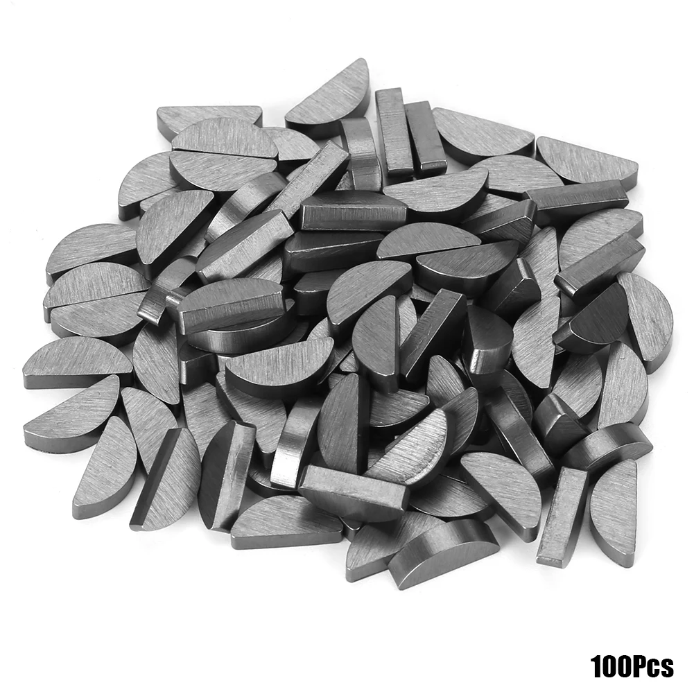 

100Pcs 45# Steel Semicircle Bond Woodruff Key Kit Accessories 3*5*13mm 100pcs 100pcs 100pcs 100pcs