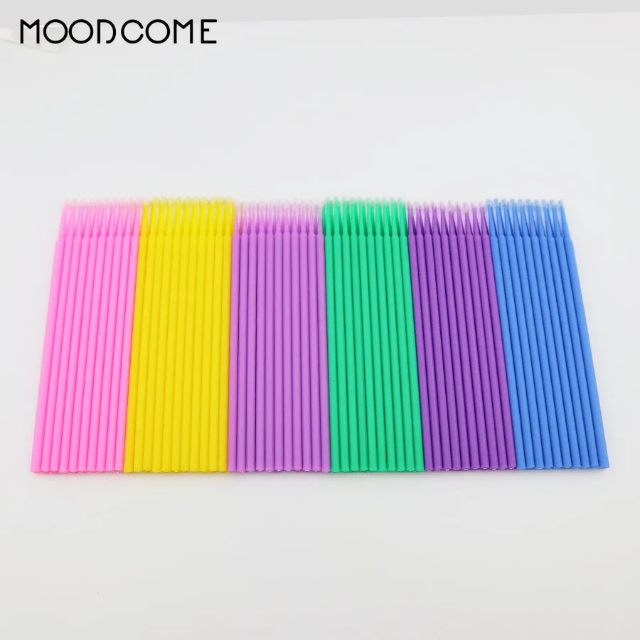 100 шт. миниатюрная кисть для очистки накладных ресниц одноразовые ресницы