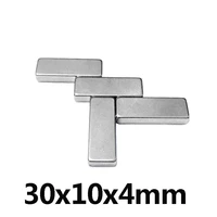 2100pcs 30x10x4 block powerful n35 magnets 30mmx10mm super sheet permanent magnetic 30x10x4 mm strong neodymium magnet 30104