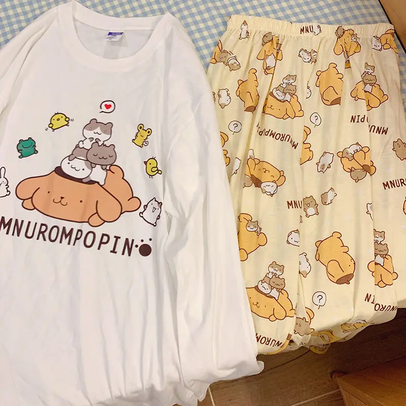 Милые милые пижамы из чистого хлопка Hello Kitty Kuromi понравико трендовая анимационная