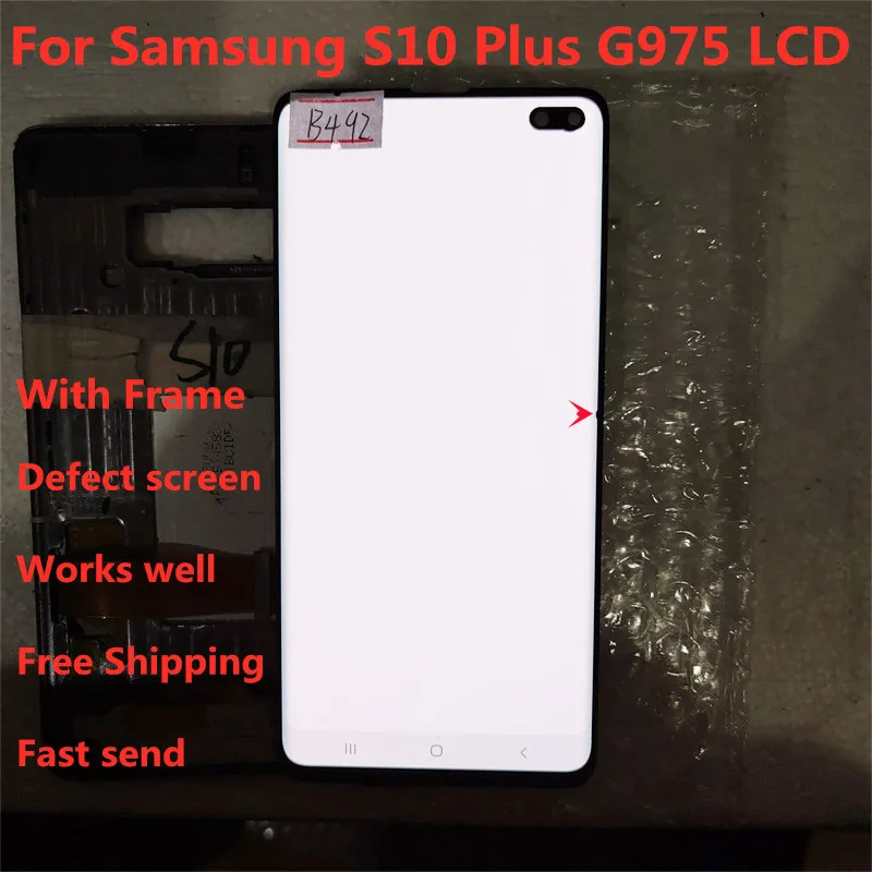 100% Оригинальный 6 4 ''ЖК-дисплей для SAMSUNG Galaxy S10 PLUS SM-G9750 G975F дисплей сенсорный