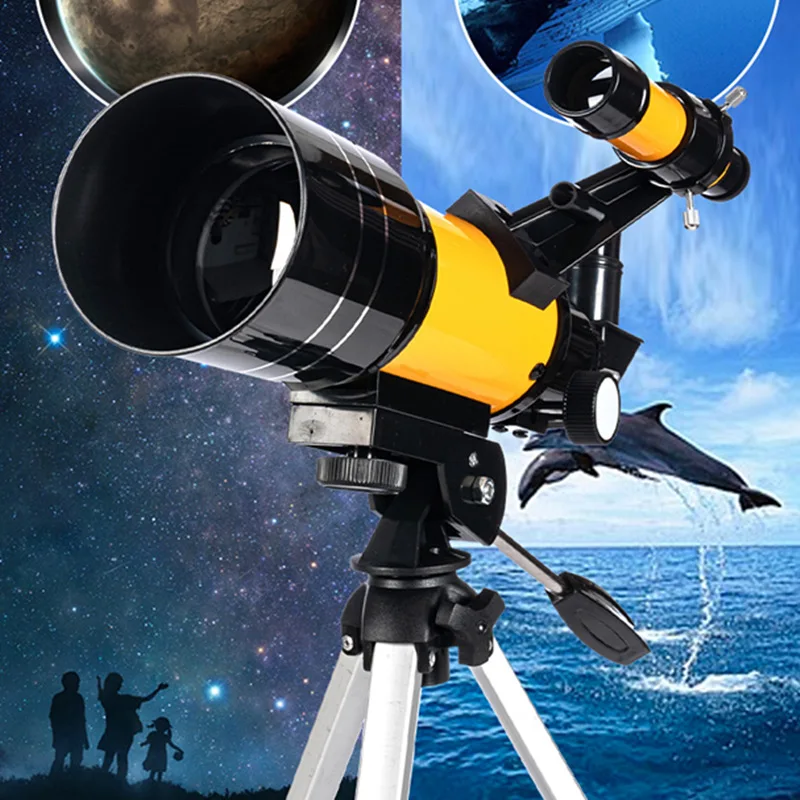 Профессиональный астрономический телескоп Time F30070, мощный бинокль с функцией ночного видения для звезд