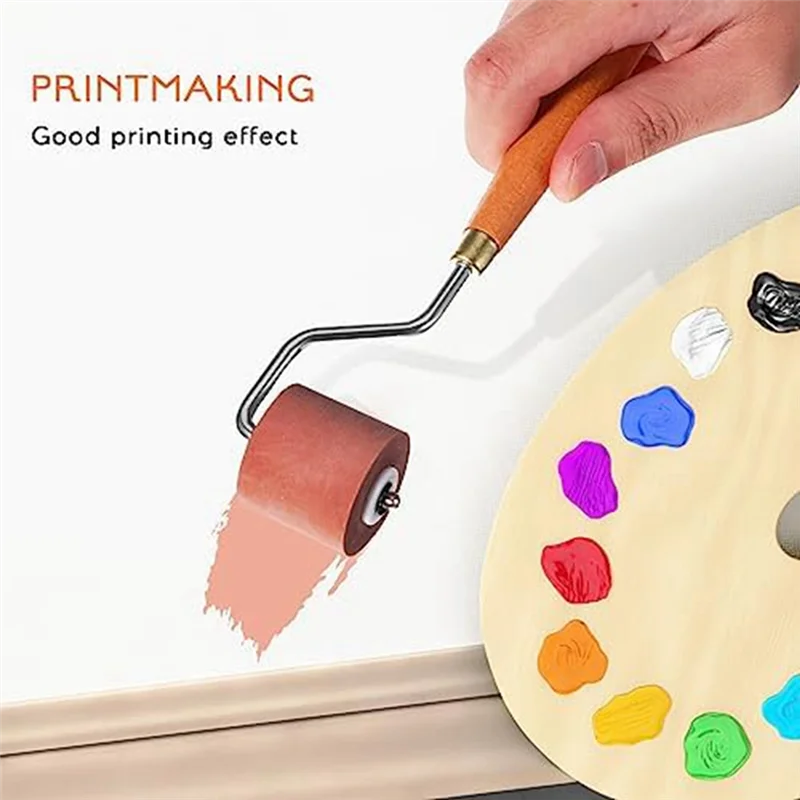 Резиновая кисть для рисования Brayer валик аппликатор чернил художественный