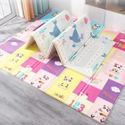 Коврик детский складной, для игр, двусторонний, для ползания, водонепроницаемый, портативный, мягкий