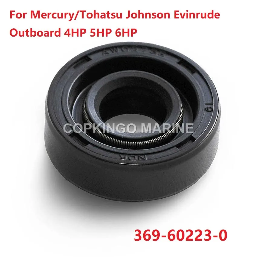 

2Pcs Boat Shaft seal For Mercury/Tohatsu J/E Outboard 4HP 5HP 6HP RO: 26-16162 5040147 DC 10X24X8;369-60223-0