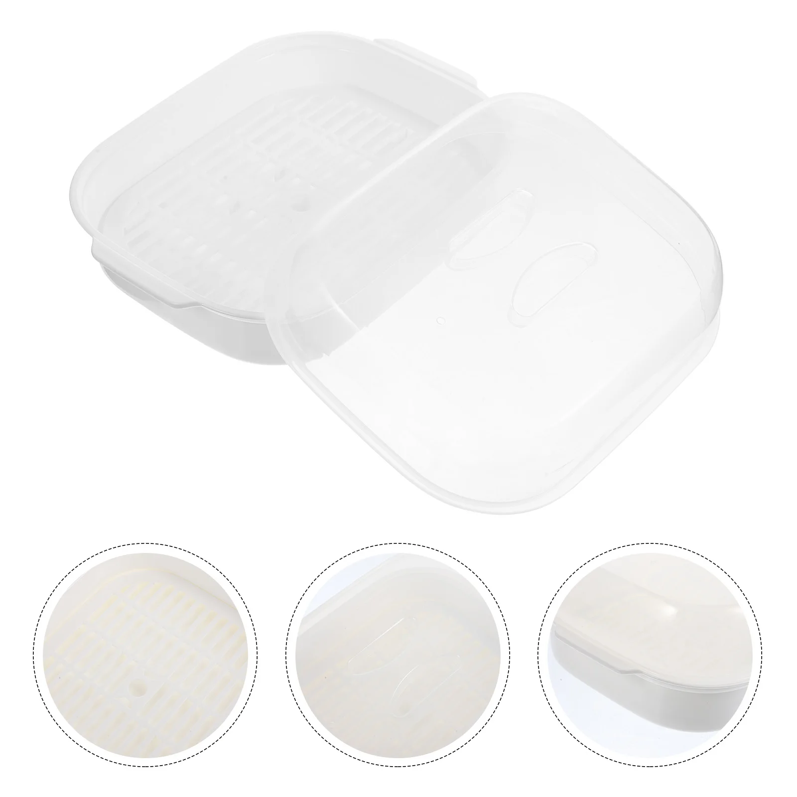 

Hemoton Microgreens Microwave Rice Cooker Microwave Steamer Vegetable Steamer Buns Food Steam Basket Special Accessories