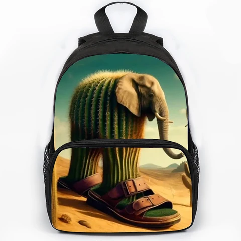 Итальянский рюкзак с принтом мозга, школьные сумки, мультяшный рюкзак Tung Sahur для учеников начальной школы, рюкзак для мальчиков и девочек, дорожный рюкзак Mochila