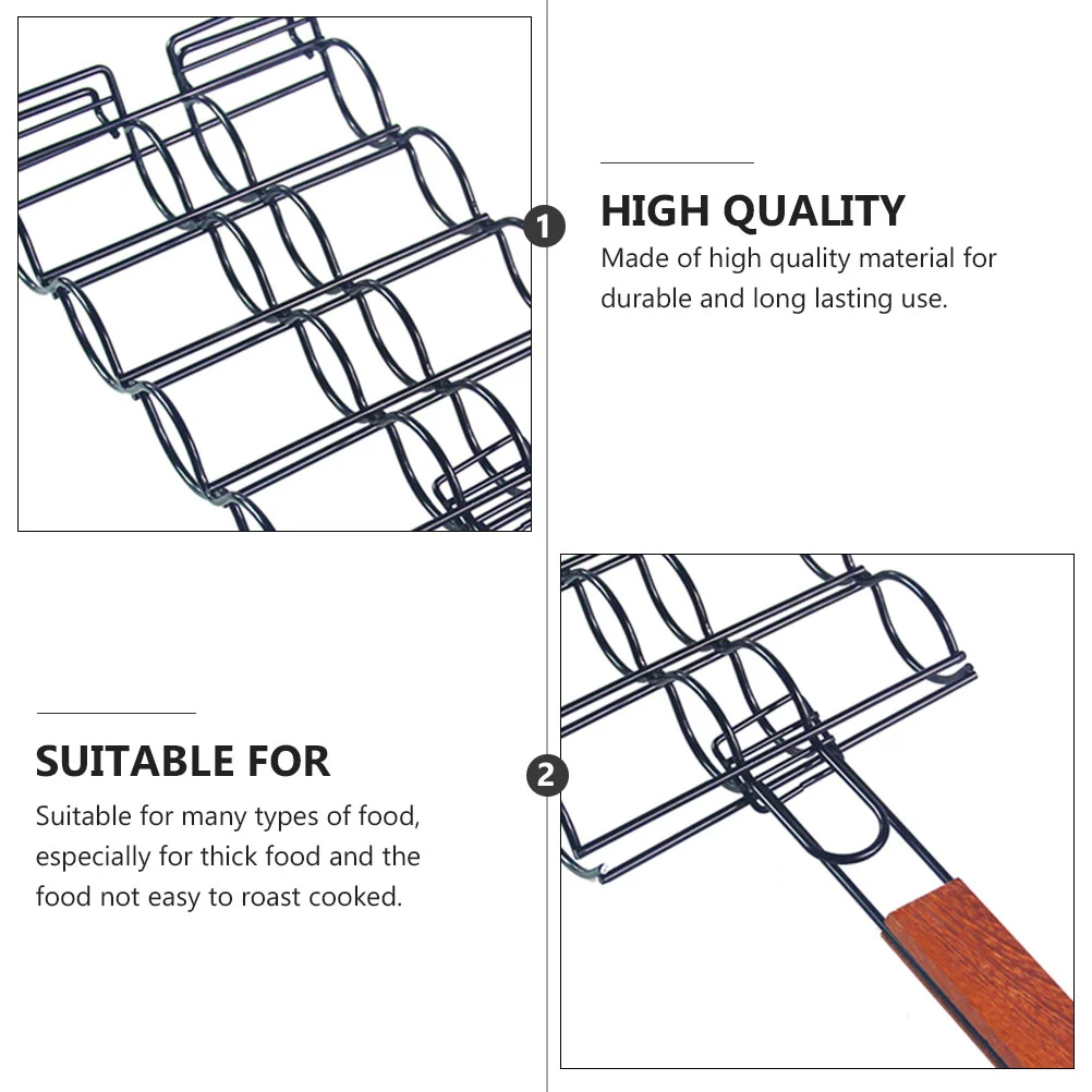 

Grilled Corn Rack Party Basket Baking Net Clamp Cooking Clip Barbecue Accessory