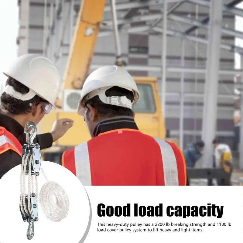 Вращающийся Канатный шкивной блок с подъемной мощностью 6:1 тяжелая Тяжелая