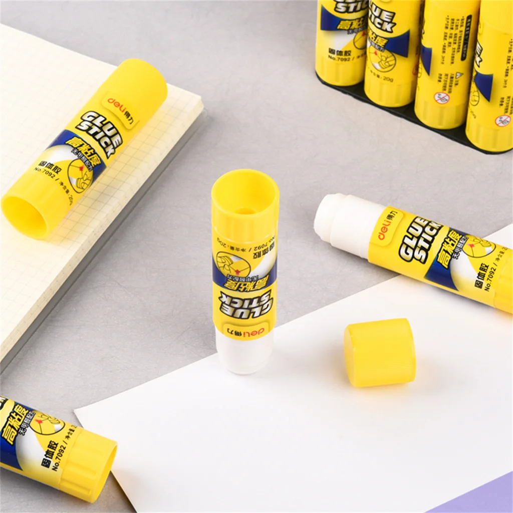 

DELI 1pcs Formaldehyde Free 20g PVP Strong Solid Glue Strong Adhesives Solid Glue Stick For Children Student Office Supplies