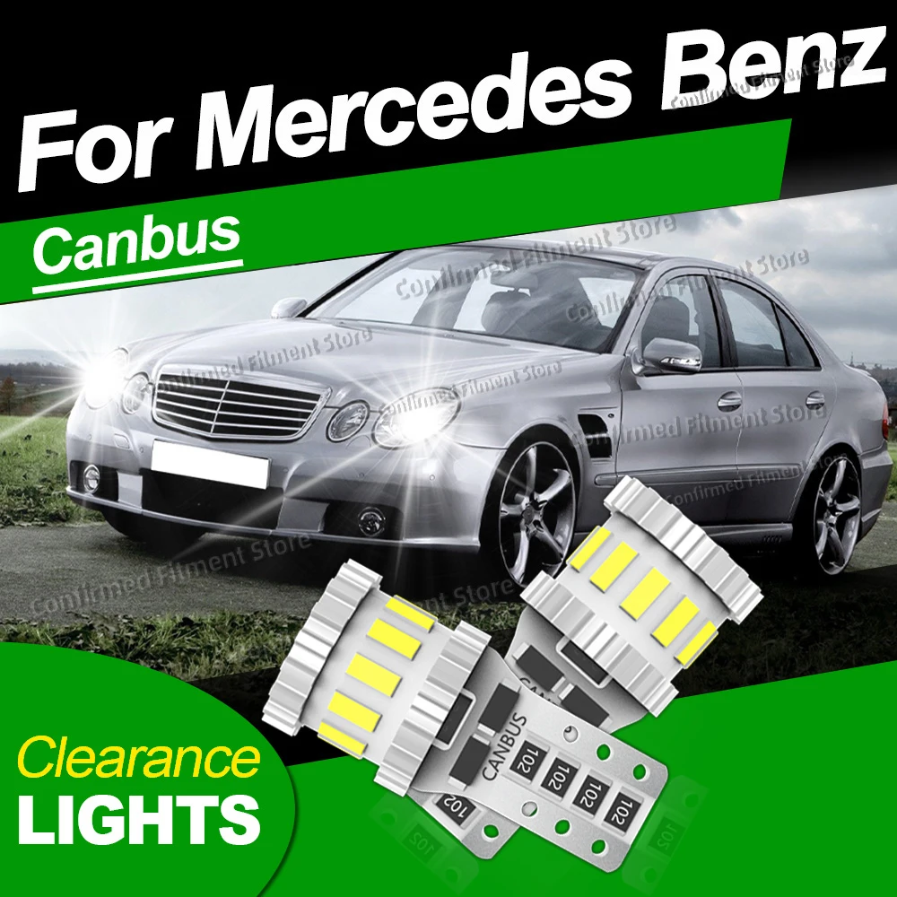 

Светодиодные лампы T10 Canbus Светодиодные габаритные огни для Mercedes Benz W211 W212 A207 C207 S211 S212 W220 W221 C216 W163 W164 W166 W251 E S