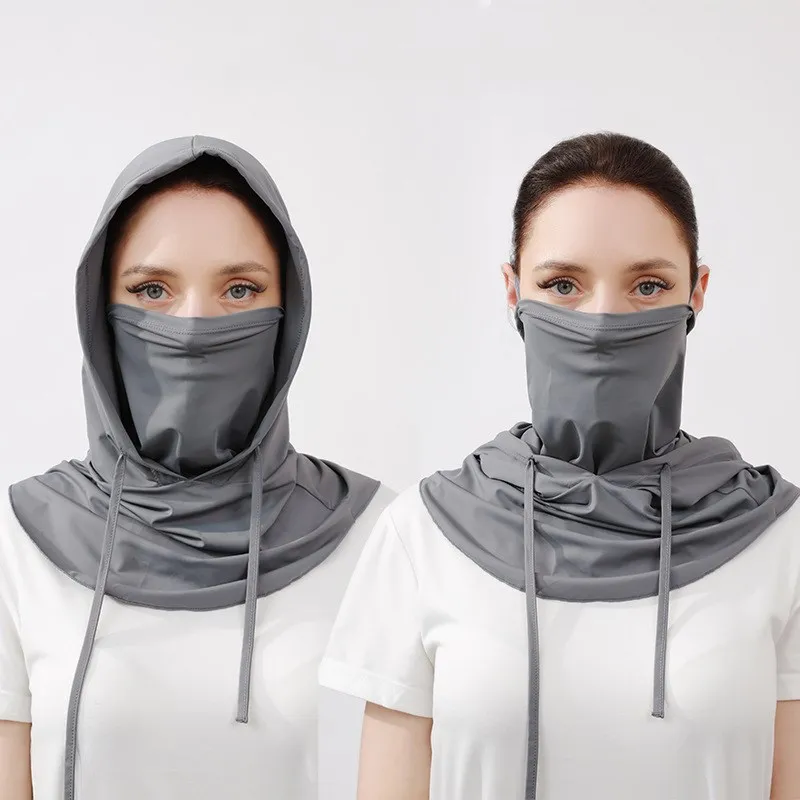 Летняя женская Солнцезащитная шляпа с дышащей солнцезащитной маской для лица