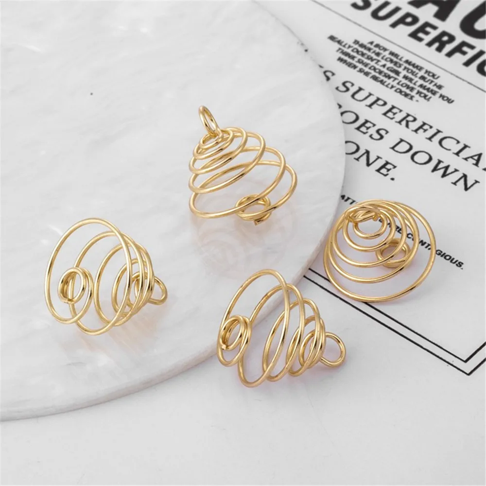 Аксессуары из 14-каратного золота для ювелирных изделий сделай сам серьги в виде