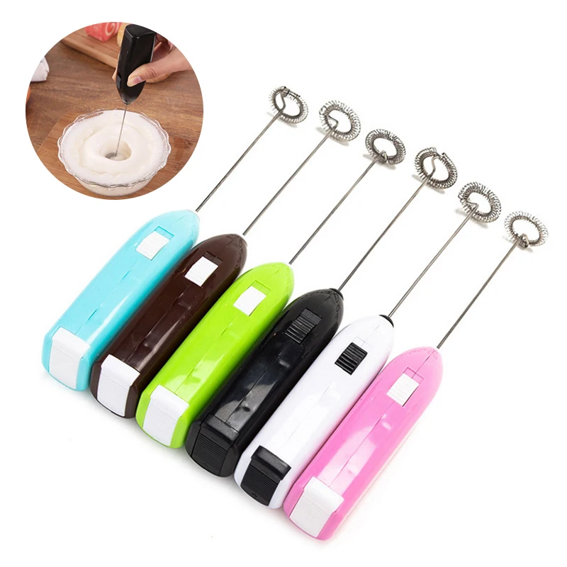 

Пенообразователь для молока, напитков, кофе, венчик, миксер, Электрический взбиватель для яиц, пенообразователь, мини ручка, практичный кухо...