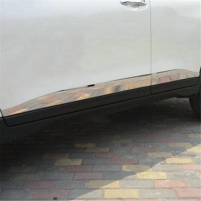 WELKINRY For Nissan X-Trail T32 3rd Gen 2014 2015 2016 2017 2018 2019 2020 Rogue 2nd Gen Car Body Door Side Moulding Bar Trim WELKINRY For Nissan X-Trail T32 3rd Gen 2014 2015 2016 2017 2018 2019 2020 Rogue 2nd Gen Car Body Door Side Moulding Bar Trim