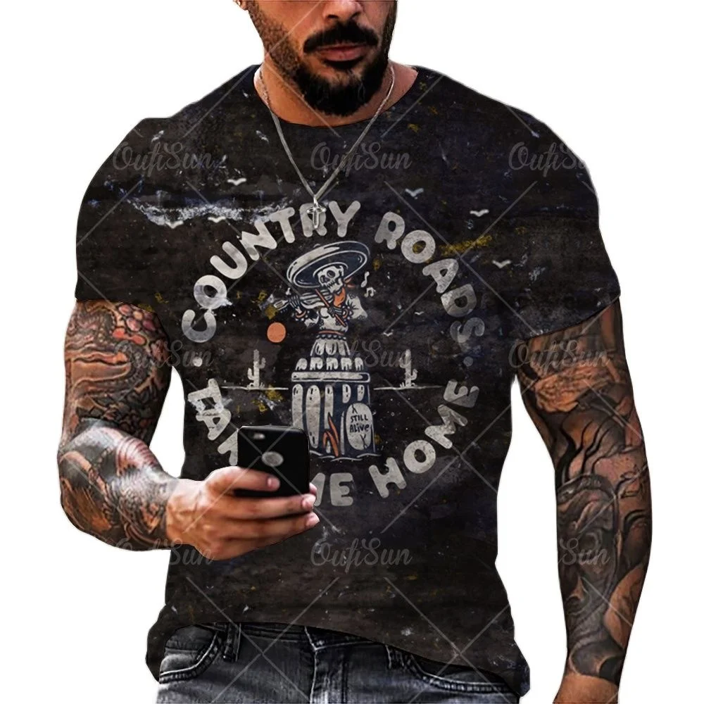 

Рубашка мужская с круглым вырезом, повседневная классическая сорочка в стиле ретро, топ с античным 3d принтом, модная уличная одежда с короткими рукавами, лето