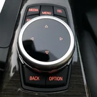 Автомобильный Стайлинг Мультимедийные кнопки крышка наклейки iDrive для BMW F20 F25 F30 F10 F07 E60 E90 E92 E70 E71 F01 F02 E84 F48 X1 X3 X5 X6