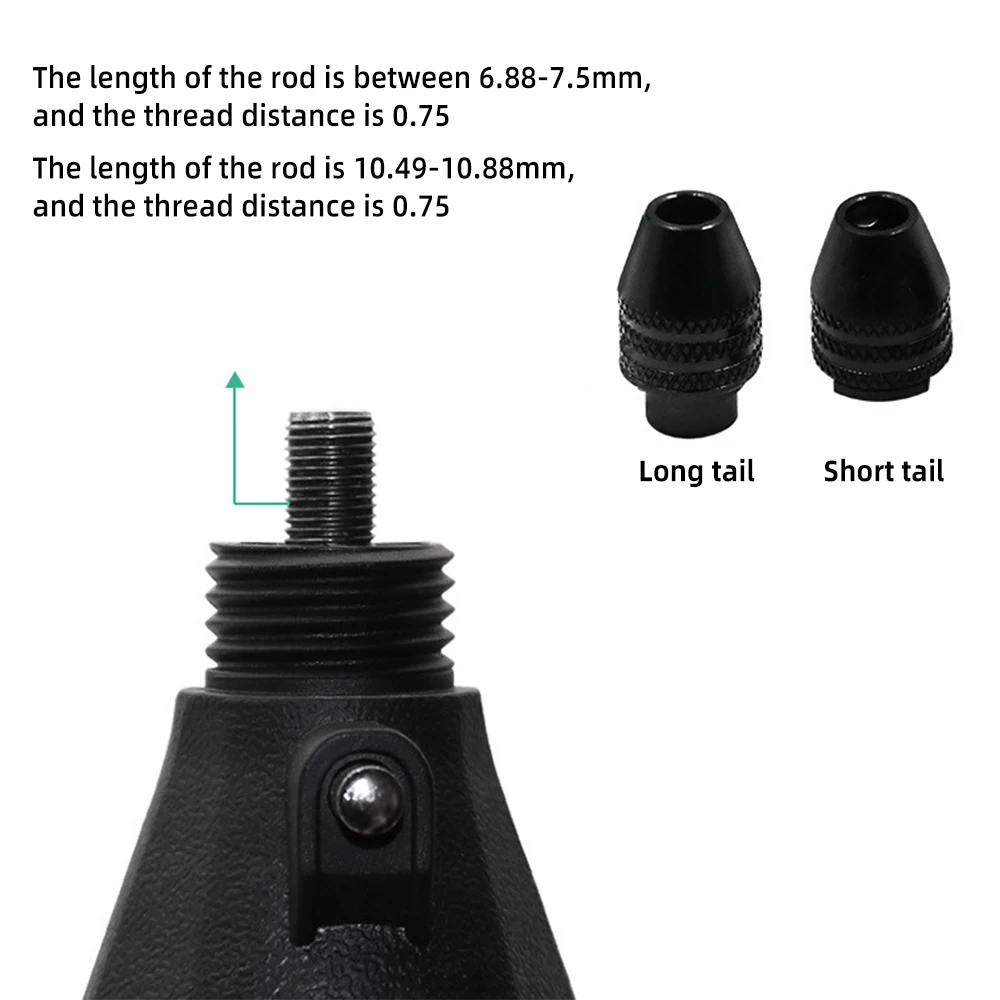 Мини-сверлильный патрон без ключа 7/8 0 75 мм самозатягивающиеся сверла Цанга