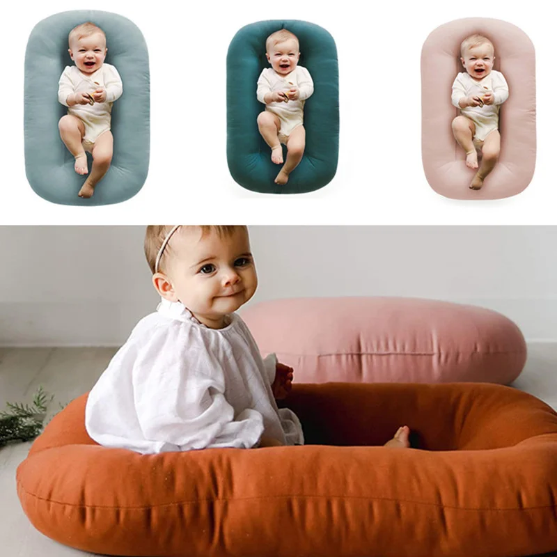 

75*45cm Newborn Baby Lounger Portable Baby Nest Bed For Girls Boys Cotton Crib Toddler Bed Baby Nursery Carrycot Co Sleeper Bed
