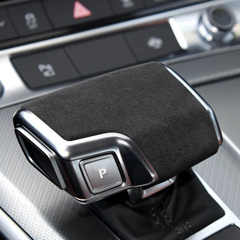 Алькантара для Audi A4L A5 Q5L Q7 S4 S5 кожаная рукоятка рычага переключения передач Ручка