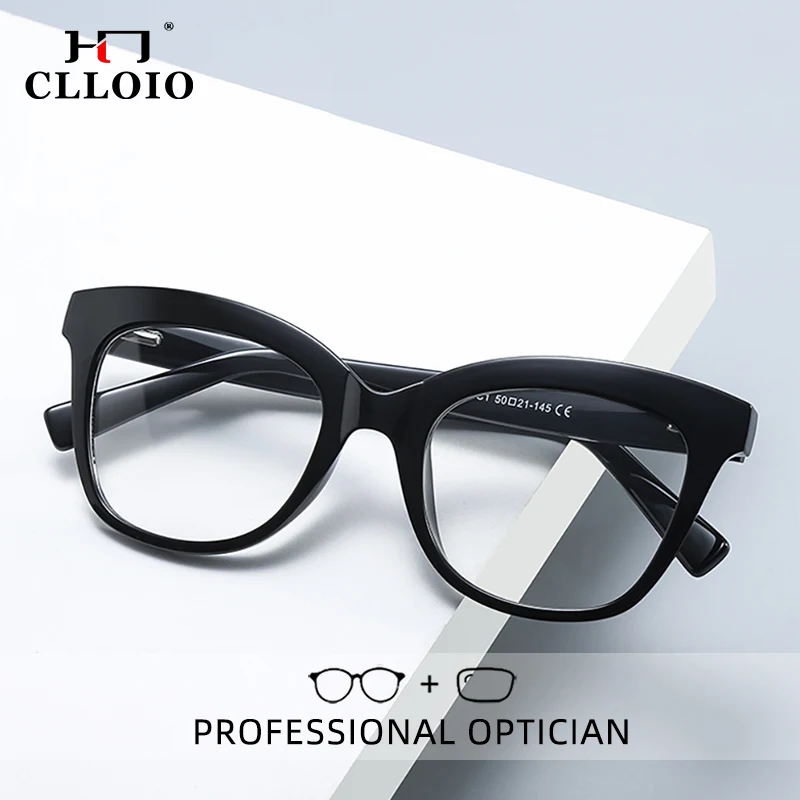 Модные женские очки для чтения CLLOIO кошачий глаз с защитой от синего излучения при