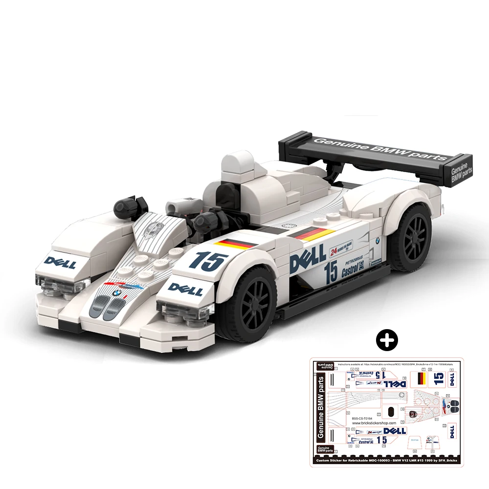256 шт. Детский конструктор Le Mans Speed Champion V12