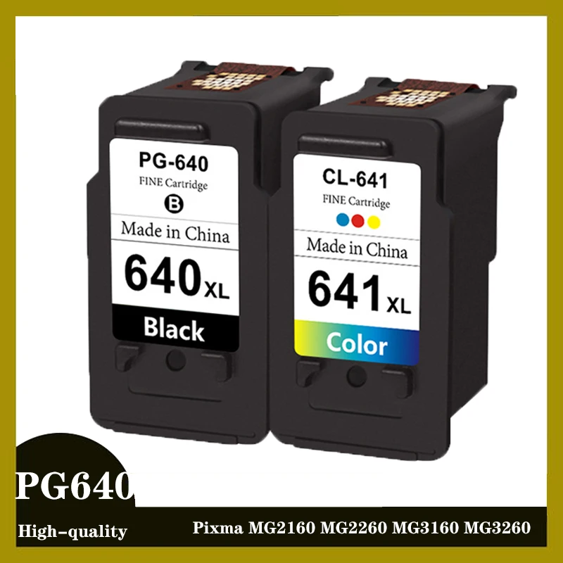 Чернильный картридж для принтера Canon 640XL 641XL Pixma MG2160 MG2260 MG3160 MG3260 MX376 MX396
